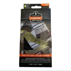 ERGODYNE Chill-Its 6690 Cooling Arm Sleeves 1 pair in black